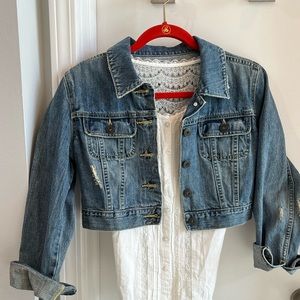 Jean Jacket short by Old Navy Size M with MUDD TOP SIZE M